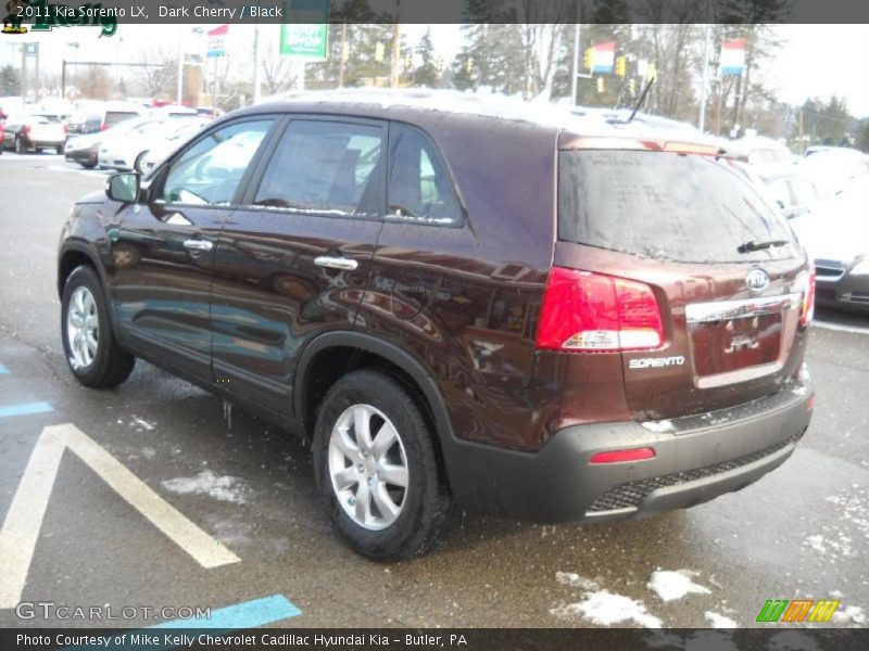 Dark Cherry / Black 2011 Kia Sorento LX