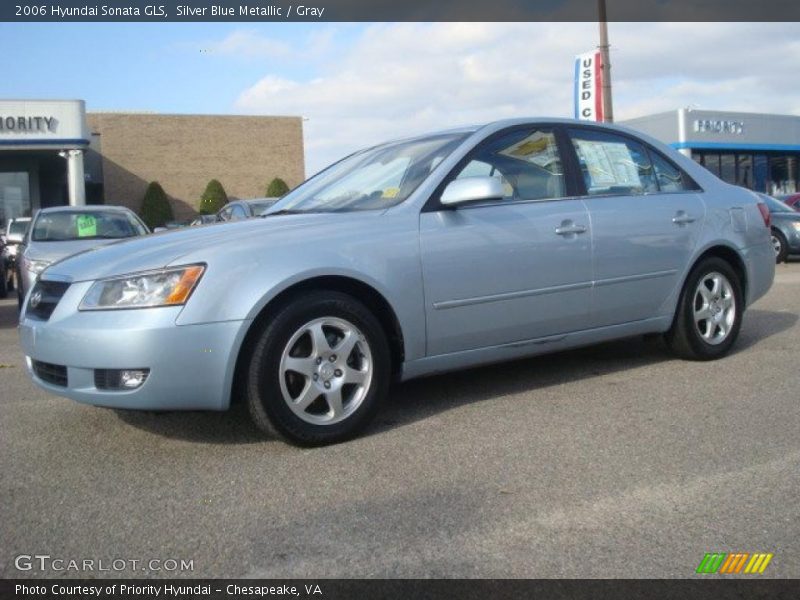 Silver Blue Metallic / Gray 2006 Hyundai Sonata GLS