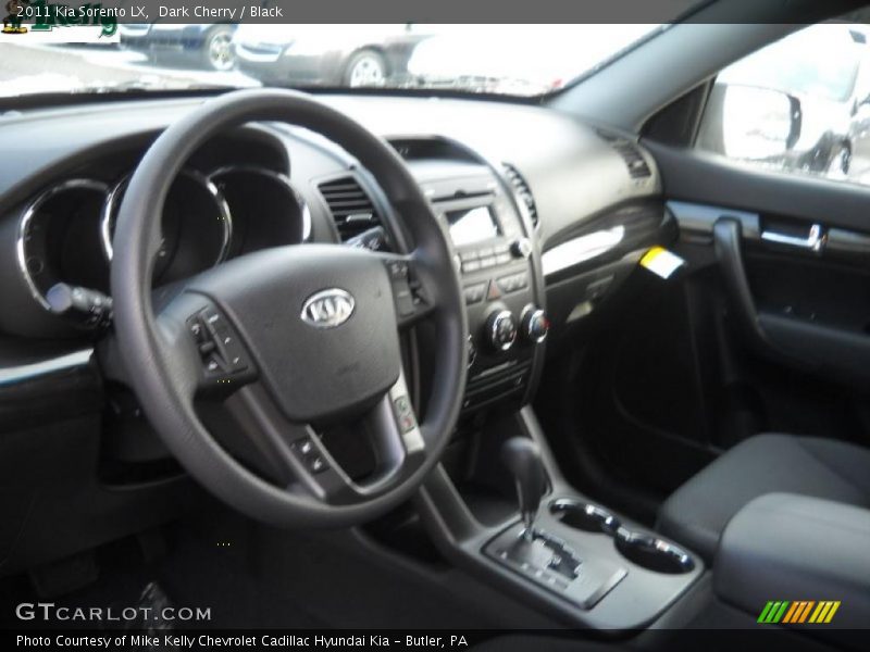 Dark Cherry / Black 2011 Kia Sorento LX