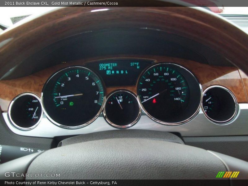 Gold Mist Metallic / Cashmere/Cocoa 2011 Buick Enclave CXL