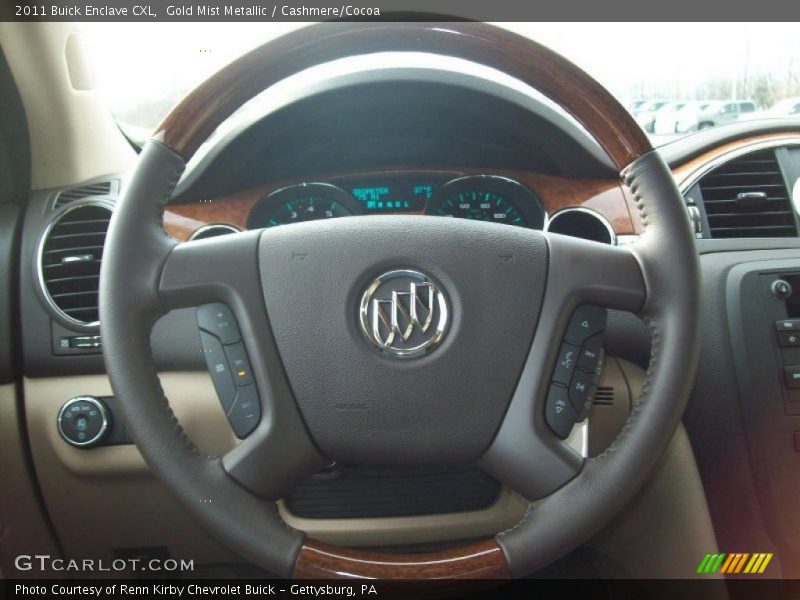 Gold Mist Metallic / Cashmere/Cocoa 2011 Buick Enclave CXL