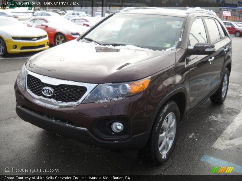 Dark Cherry / Black 2011 Kia Sorento LX