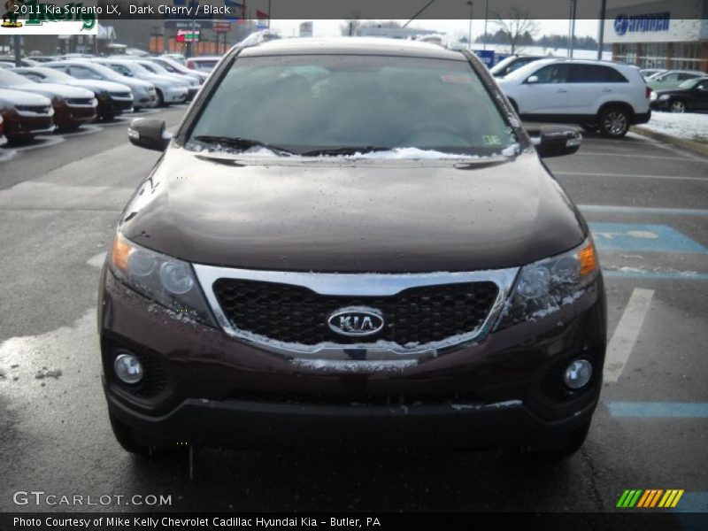 Dark Cherry / Black 2011 Kia Sorento LX