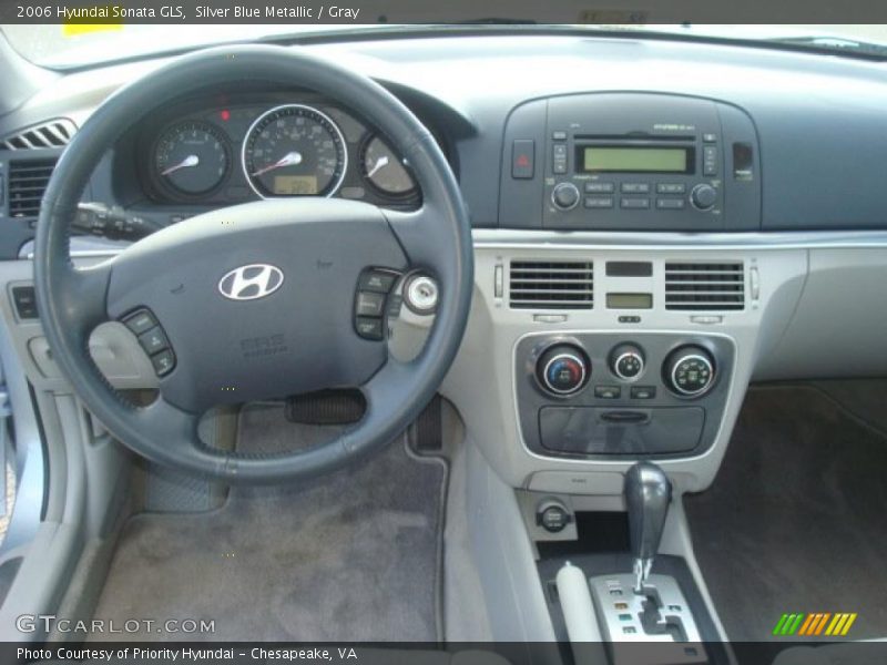 Silver Blue Metallic / Gray 2006 Hyundai Sonata GLS