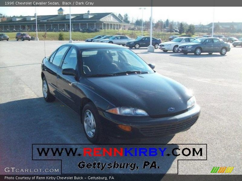Black / Dark Gray 1996 Chevrolet Cavalier Sedan