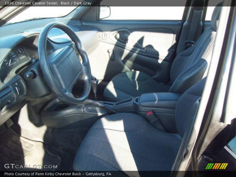 Black / Dark Gray 1996 Chevrolet Cavalier Sedan