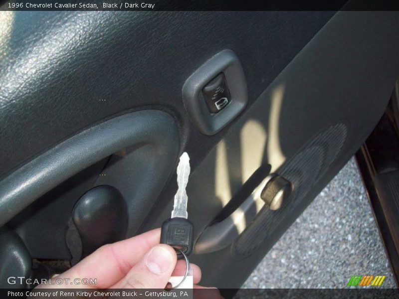 Black / Dark Gray 1996 Chevrolet Cavalier Sedan