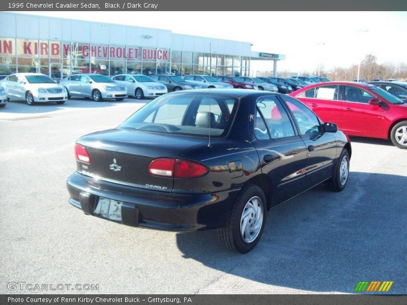 Black / Dark Gray 1996 Chevrolet Cavalier Sedan