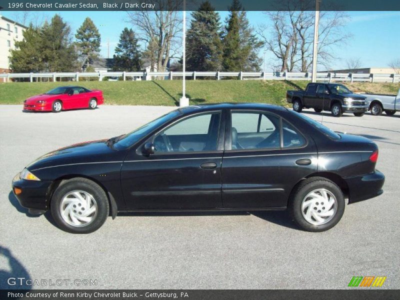 Black / Dark Gray 1996 Chevrolet Cavalier Sedan