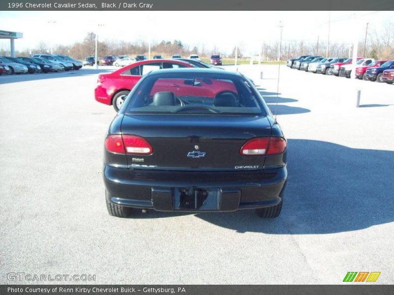 Black / Dark Gray 1996 Chevrolet Cavalier Sedan