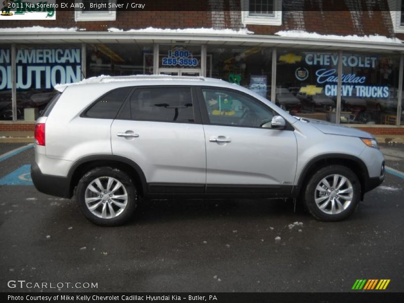 Bright Silver / Gray 2011 Kia Sorento EX AWD