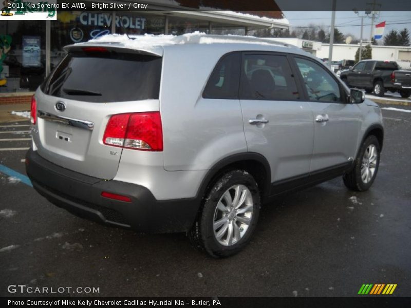 Bright Silver / Gray 2011 Kia Sorento EX AWD