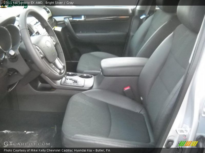 Bright Silver / Gray 2011 Kia Sorento EX AWD