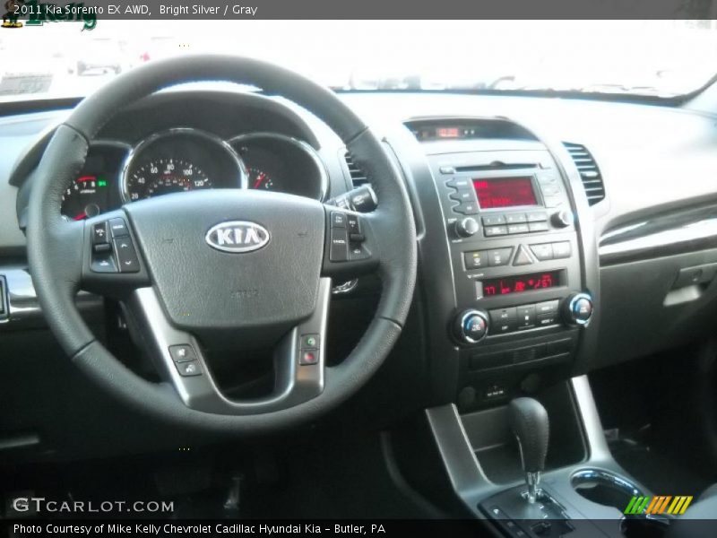 Bright Silver / Gray 2011 Kia Sorento EX AWD