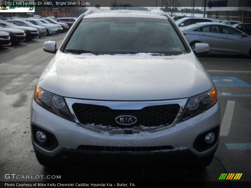 Bright Silver / Gray 2011 Kia Sorento EX AWD