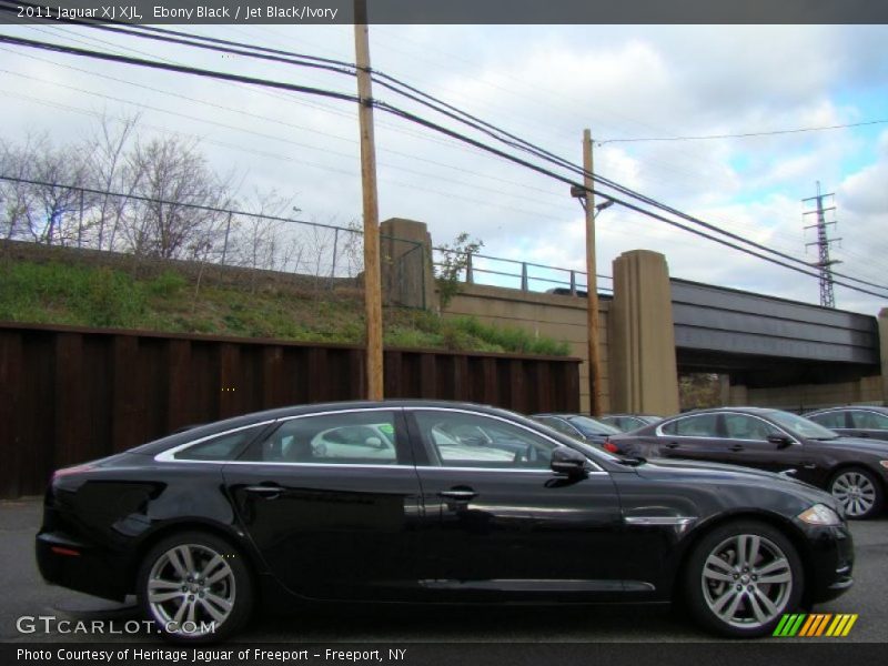 Ebony Black / Jet Black/Ivory 2011 Jaguar XJ XJL