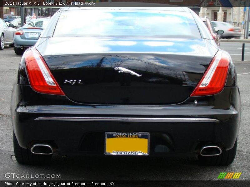 Ebony Black / Jet Black/Ivory 2011 Jaguar XJ XJL