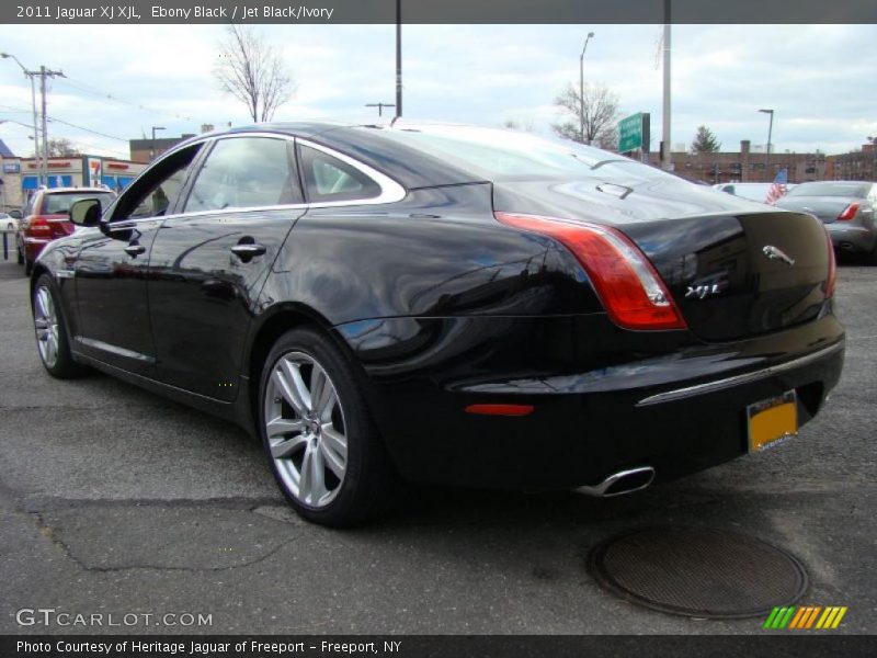 Ebony Black / Jet Black/Ivory 2011 Jaguar XJ XJL