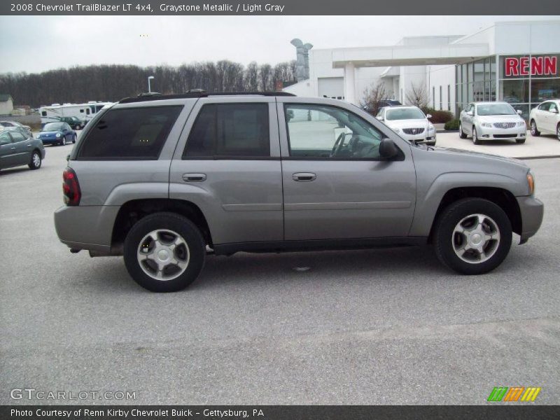 Graystone Metallic / Light Gray 2008 Chevrolet TrailBlazer LT 4x4