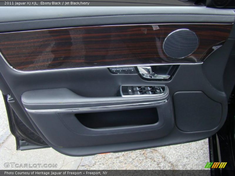 Ebony Black / Jet Black/Ivory 2011 Jaguar XJ XJL
