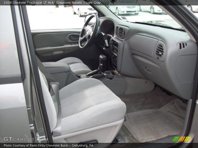 Graystone Metallic / Light Gray 2008 Chevrolet TrailBlazer LT 4x4