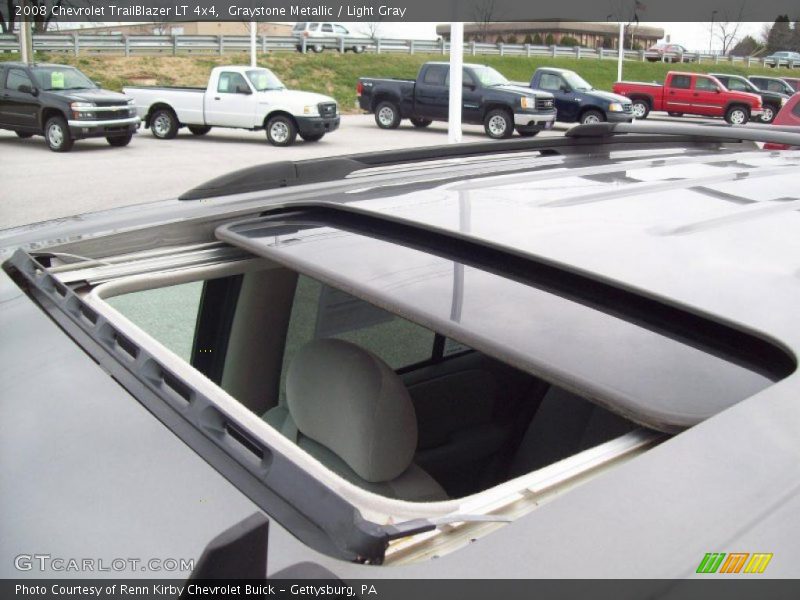 Graystone Metallic / Light Gray 2008 Chevrolet TrailBlazer LT 4x4