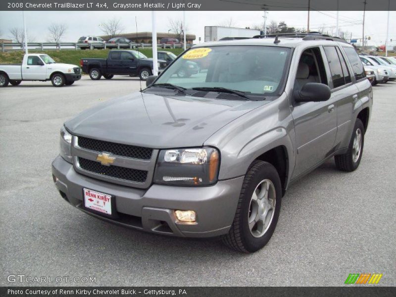 Graystone Metallic / Light Gray 2008 Chevrolet TrailBlazer LT 4x4