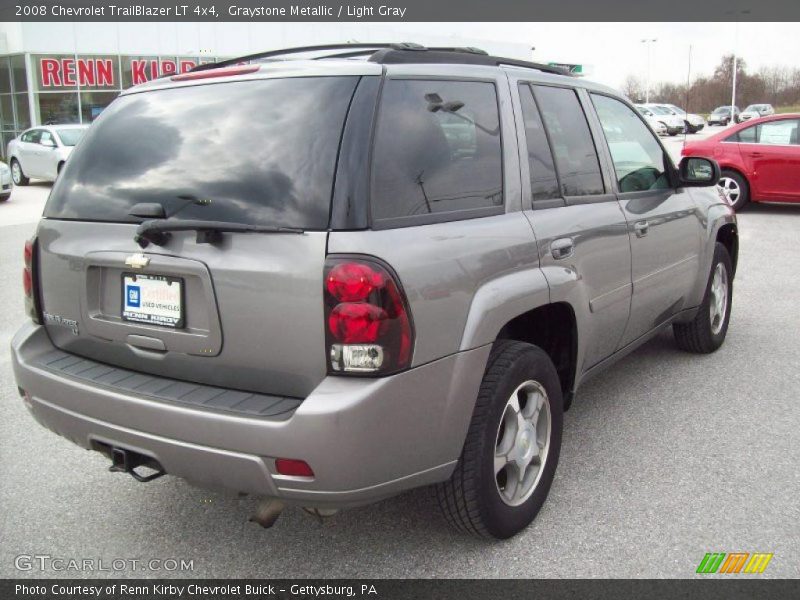 Graystone Metallic / Light Gray 2008 Chevrolet TrailBlazer LT 4x4