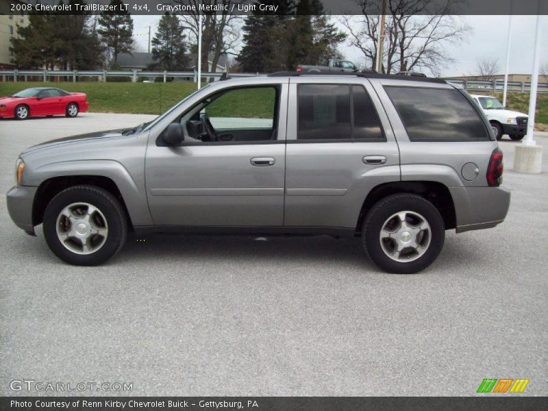 Graystone Metallic / Light Gray 2008 Chevrolet TrailBlazer LT 4x4