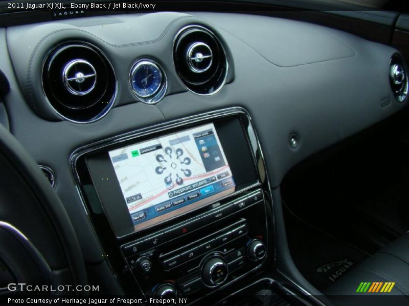 Ebony Black / Jet Black/Ivory 2011 Jaguar XJ XJL