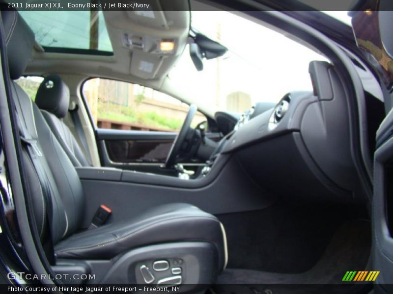 Ebony Black / Jet Black/Ivory 2011 Jaguar XJ XJL