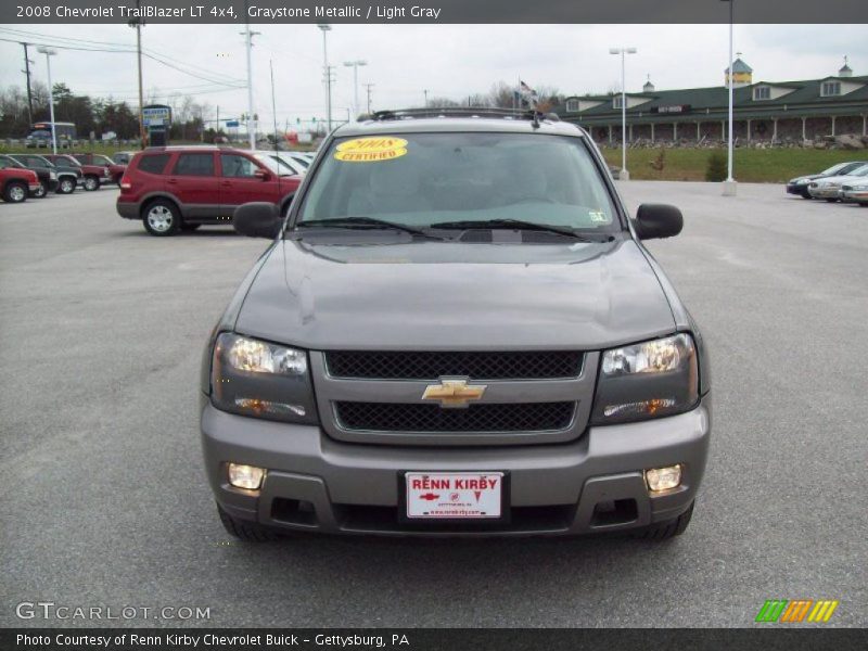 Graystone Metallic / Light Gray 2008 Chevrolet TrailBlazer LT 4x4