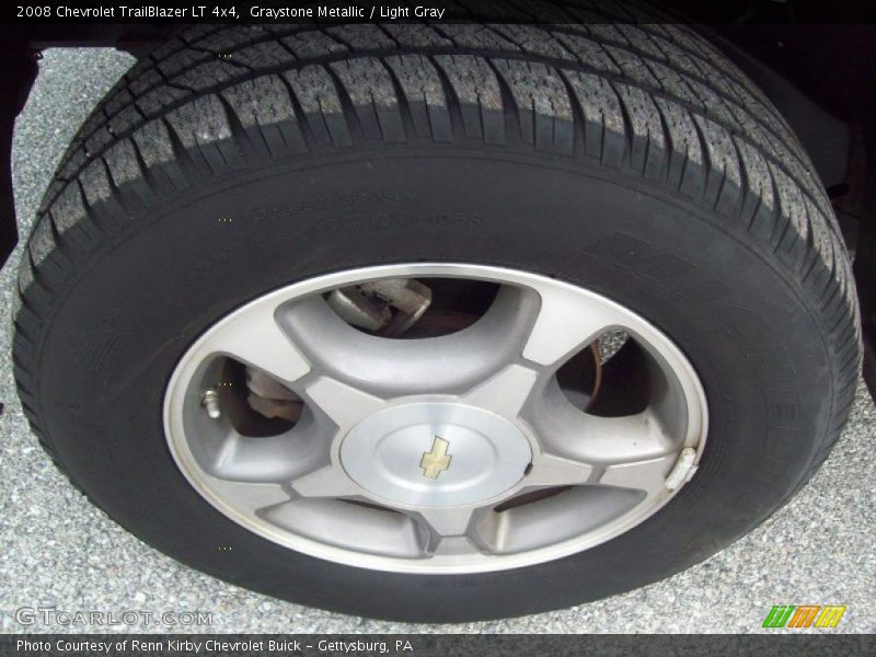 Graystone Metallic / Light Gray 2008 Chevrolet TrailBlazer LT 4x4