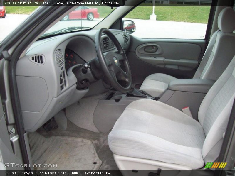 Graystone Metallic / Light Gray 2008 Chevrolet TrailBlazer LT 4x4