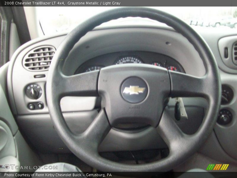 Graystone Metallic / Light Gray 2008 Chevrolet TrailBlazer LT 4x4