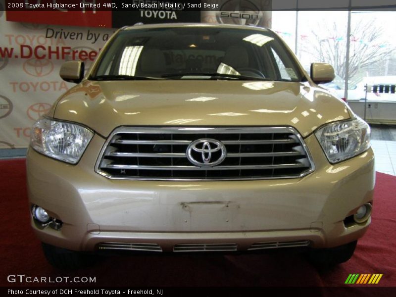 Sandy Beach Metallic / Sand Beige 2008 Toyota Highlander Limited 4WD