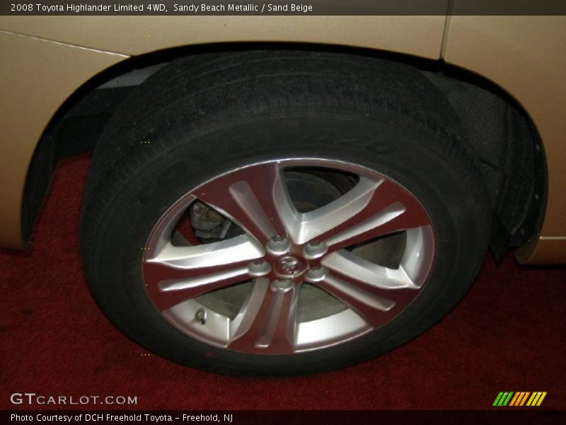 Sandy Beach Metallic / Sand Beige 2008 Toyota Highlander Limited 4WD
