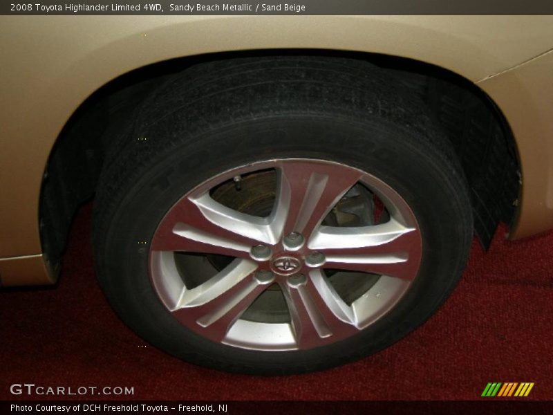 Sandy Beach Metallic / Sand Beige 2008 Toyota Highlander Limited 4WD