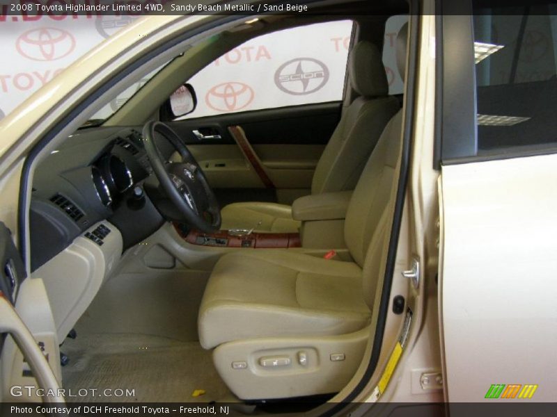 Sandy Beach Metallic / Sand Beige 2008 Toyota Highlander Limited 4WD