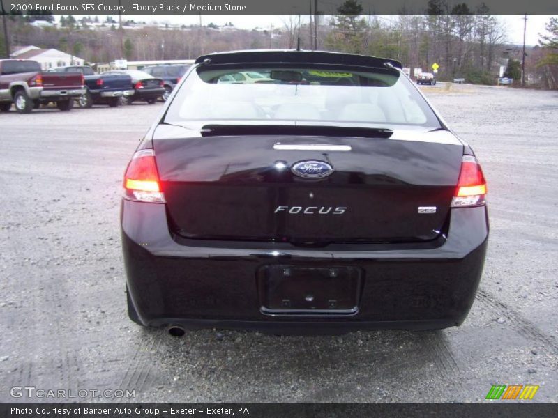 Ebony Black / Medium Stone 2009 Ford Focus SES Coupe