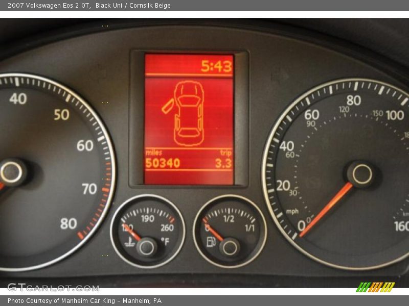 Black Uni / Cornsilk Beige 2007 Volkswagen Eos 2.0T