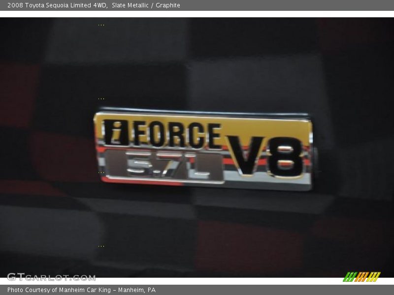 Slate Metallic / Graphite 2008 Toyota Sequoia Limited 4WD