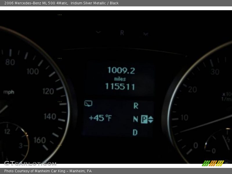 Iridium Silver Metallic / Black 2006 Mercedes-Benz ML 500 4Matic