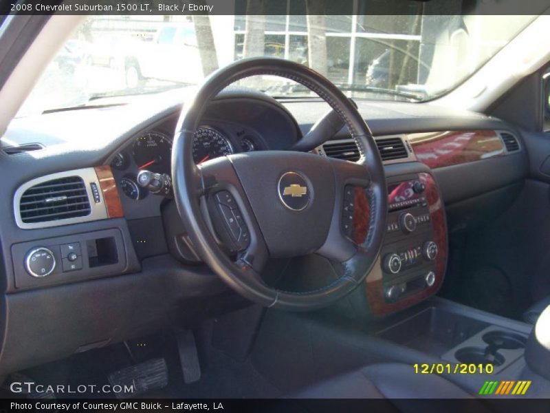 Ebony Interior - 2008 Suburban 1500 LT 