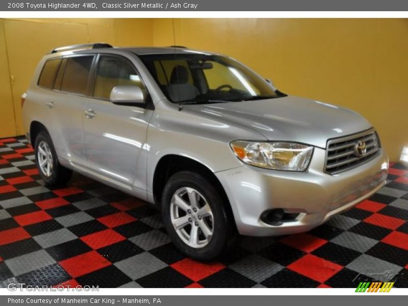 Classic Silver Metallic / Ash Gray 2008 Toyota Highlander 4WD