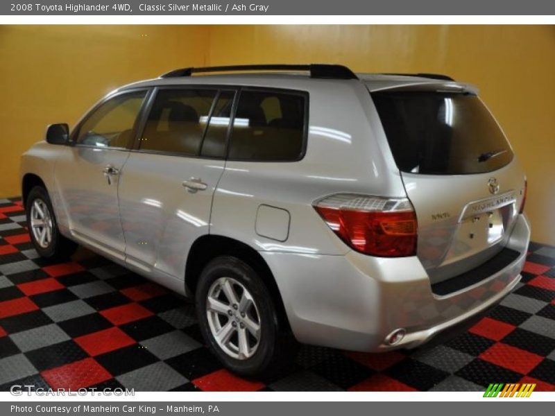 Classic Silver Metallic / Ash Gray 2008 Toyota Highlander 4WD