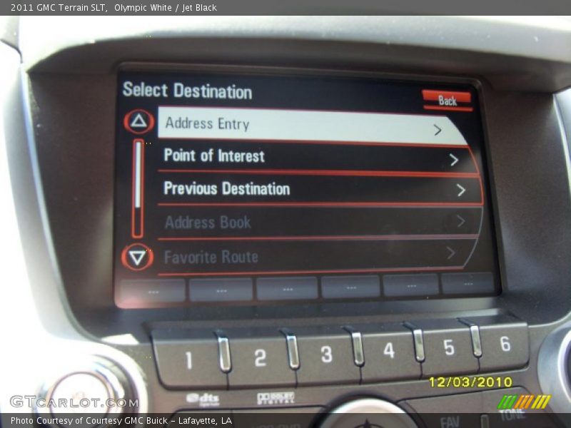 Olympic White / Jet Black 2011 GMC Terrain SLT