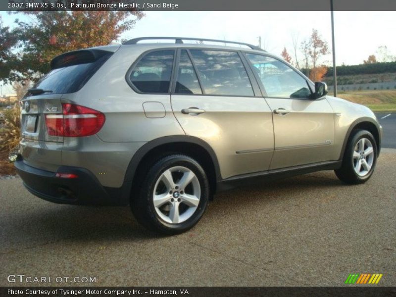 Platinum Bronze Metallic / Sand Beige 2007 BMW X5 3.0si