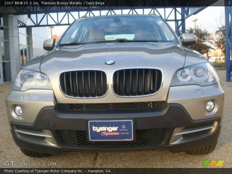 Platinum Bronze Metallic / Sand Beige 2007 BMW X5 3.0si