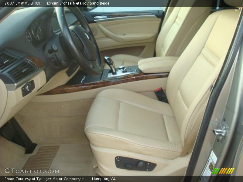 Platinum Bronze Metallic / Sand Beige 2007 BMW X5 3.0si
